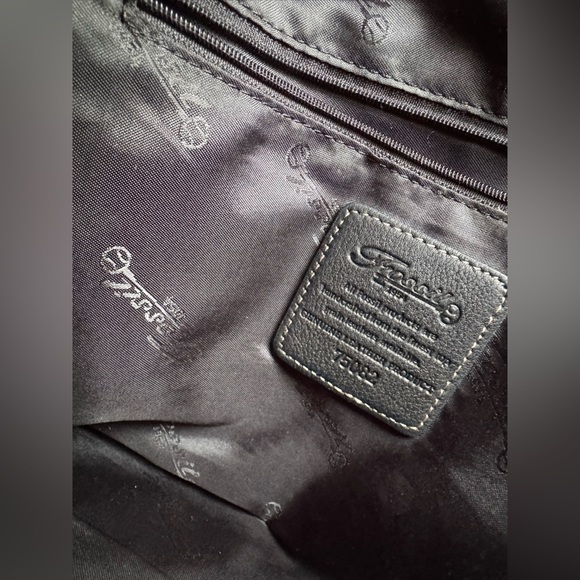 Fossil vintage brown Leather Shoulder Bag Satchel Purse Braided Handle - Picture 8 of 9